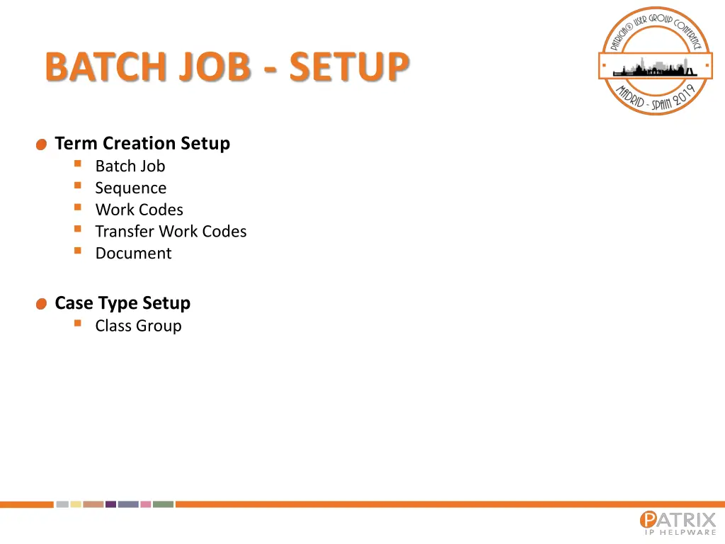 batch job setup 1