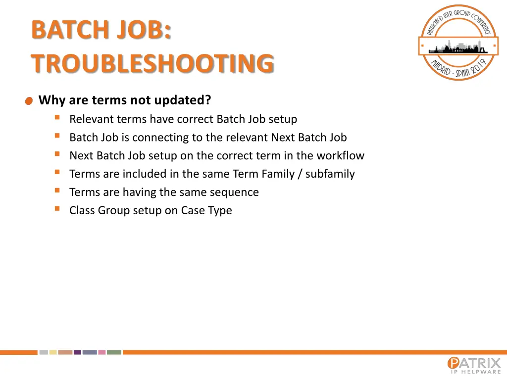 batch job troubleshooting 1