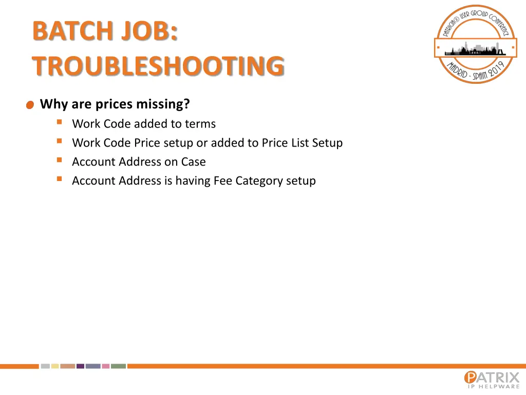 batch job troubleshooting 2