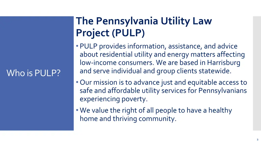 the pennsylvania utility law project pulp pulp