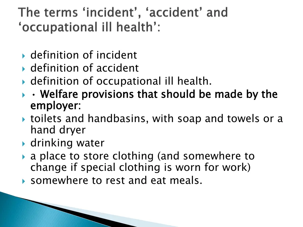 definition of incident definition of accident