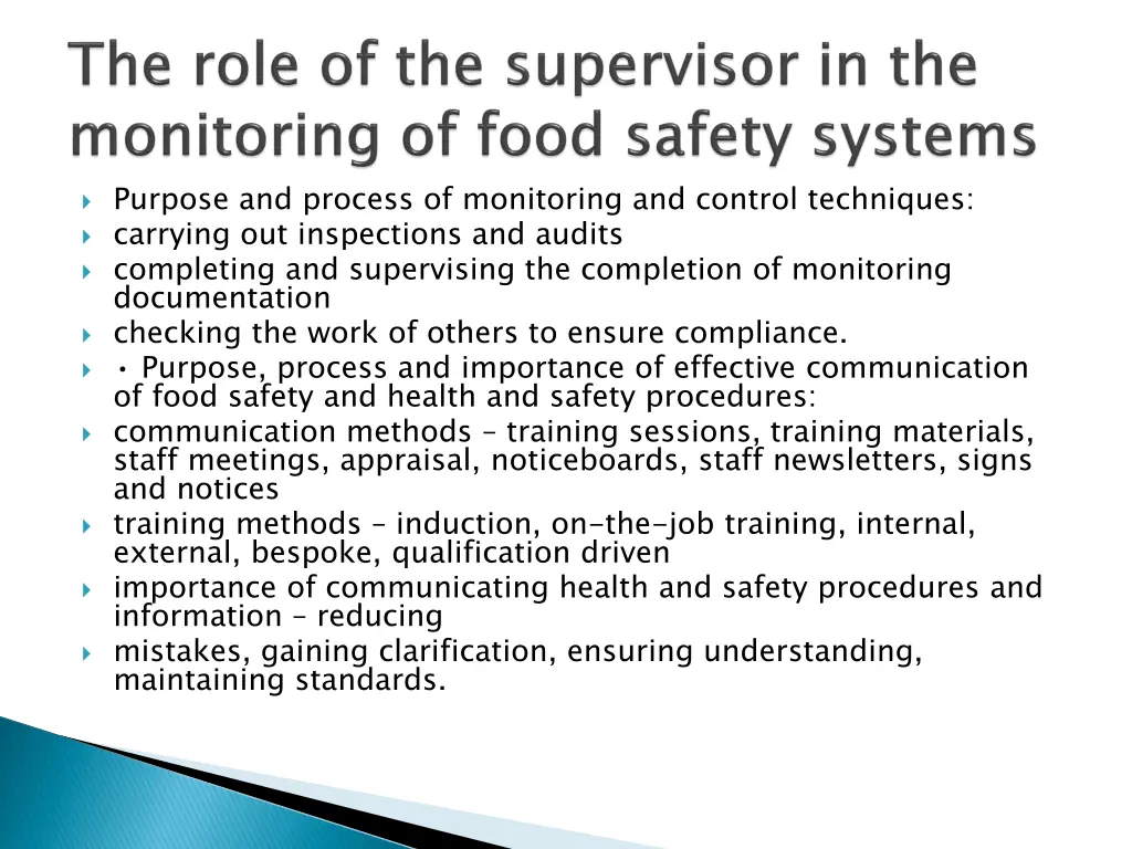 purpose and process of monitoring and control