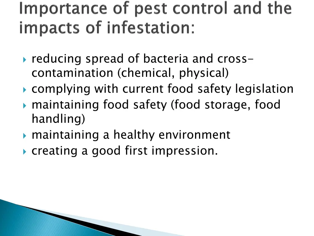 reducing spread of bacteria and cross