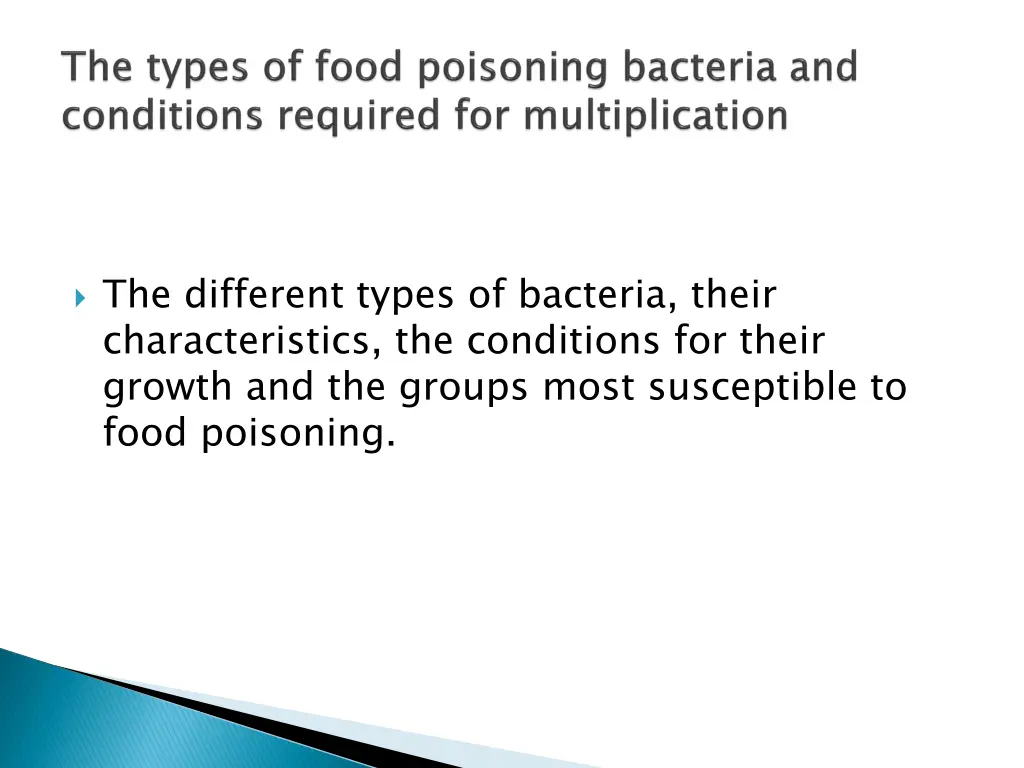 the different types of bacteria their