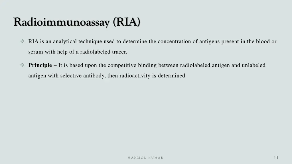 radioimmunoassay ria