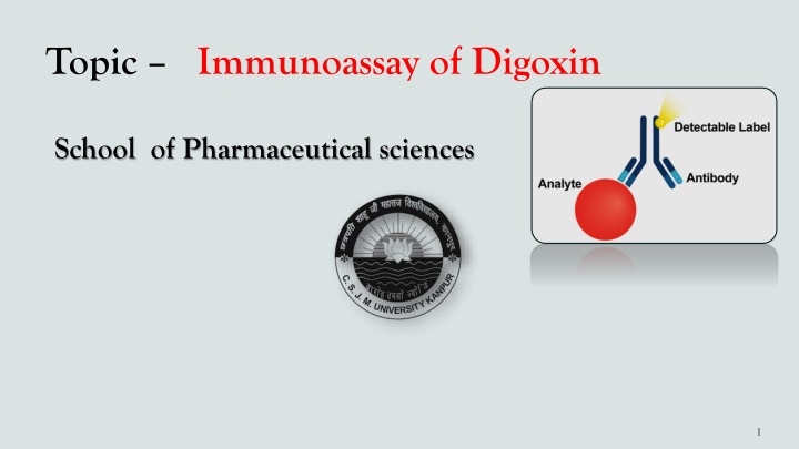 topic immunoassay of digoxin