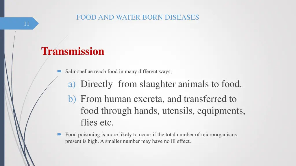 food and water born diseases 10