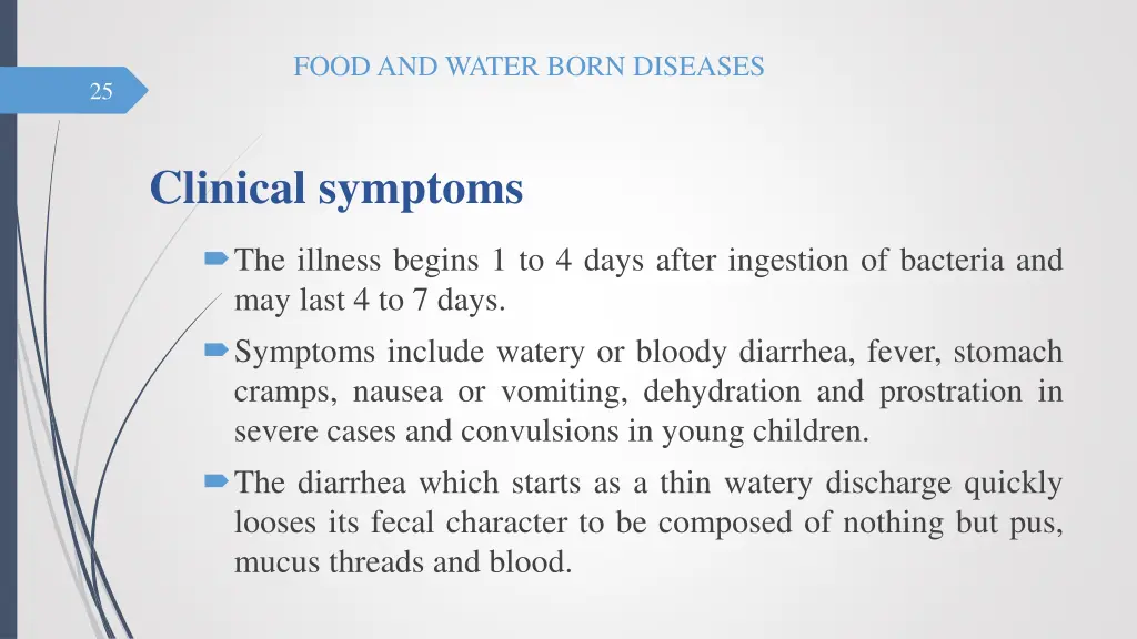 food and water born diseases 24