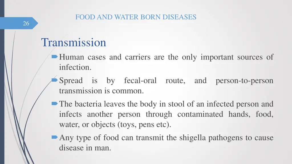 food and water born diseases 25