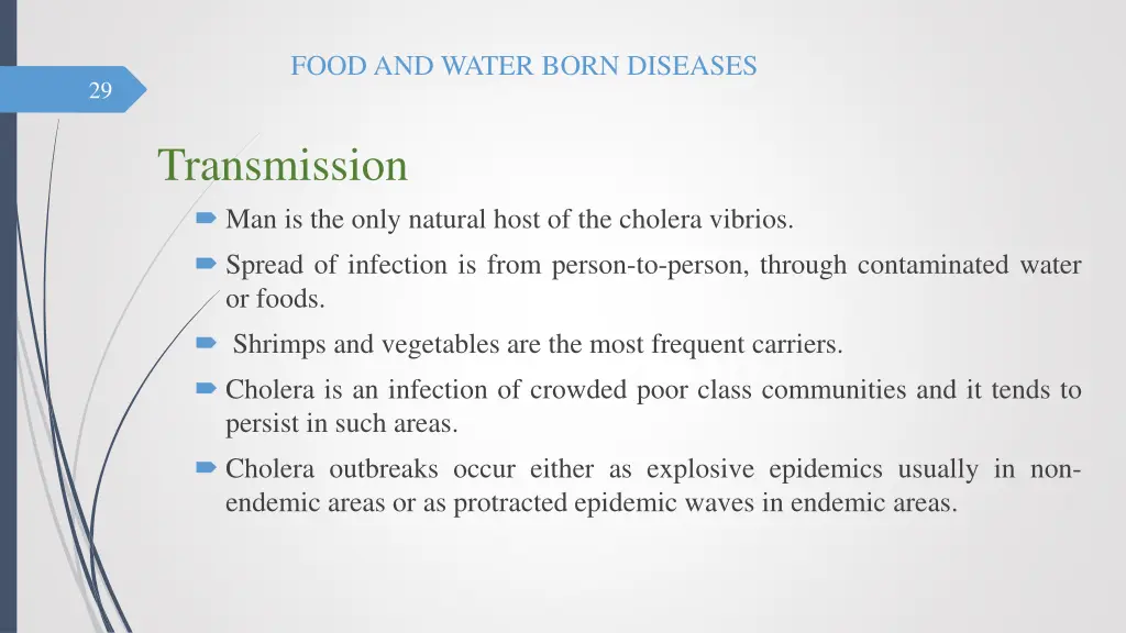 food and water born diseases 28