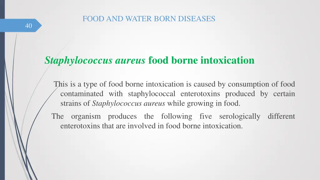 food and water born diseases 39