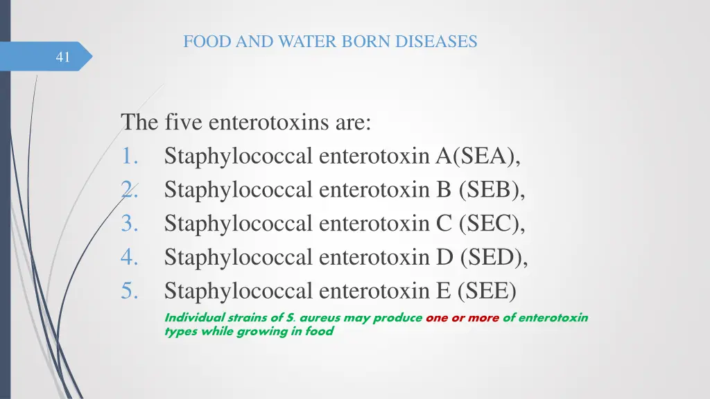 food and water born diseases 40