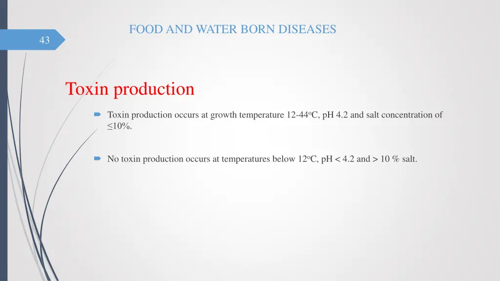 food and water born diseases 42