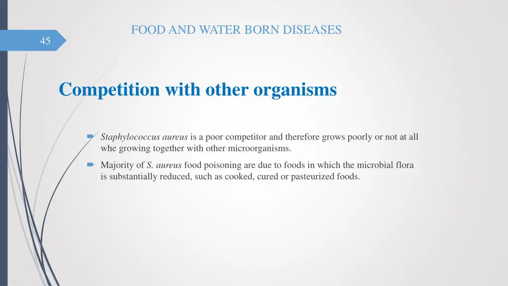 food and water born diseases 44