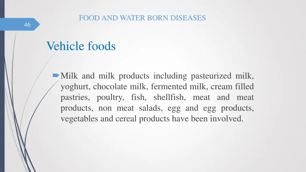 food and water born diseases 45