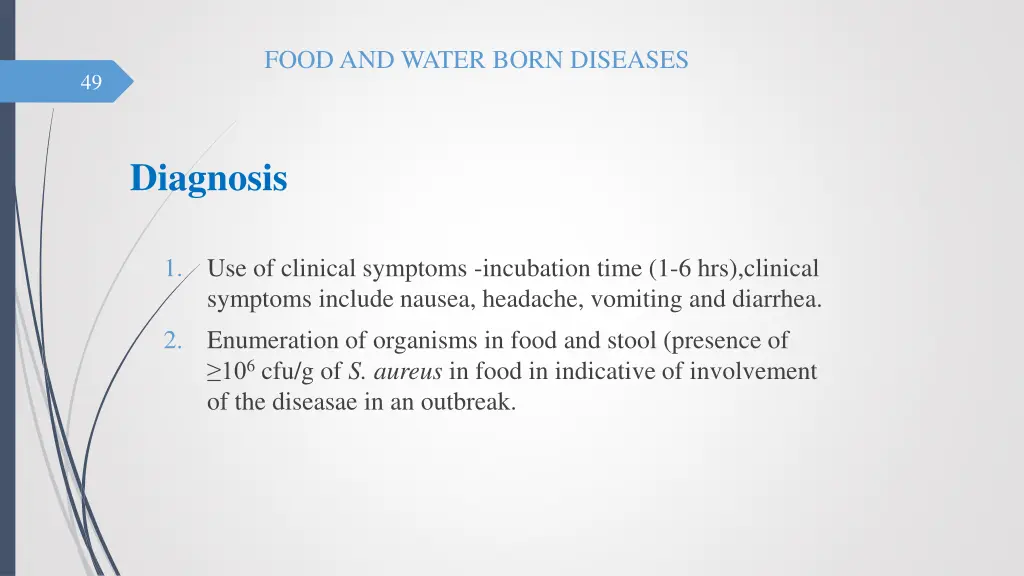 food and water born diseases 48