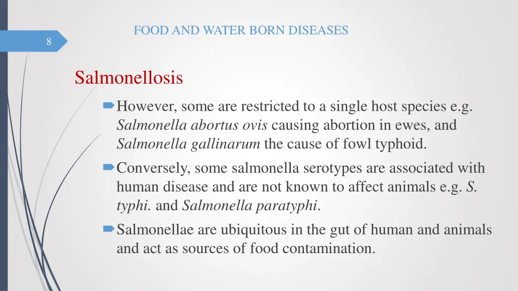 food and water born diseases 7