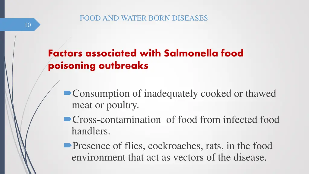 food and water born diseases 9