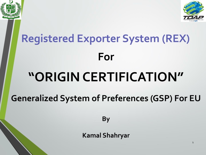 registered exporter system rex