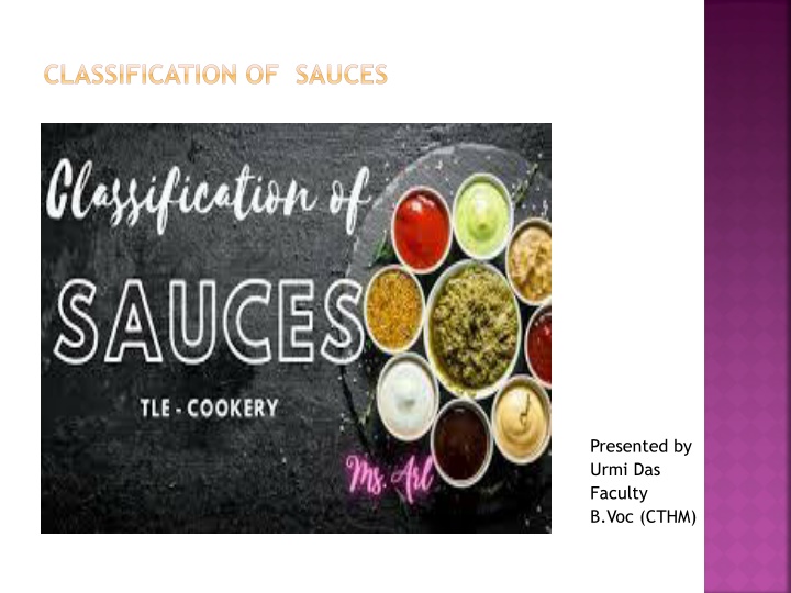 classification of sauces