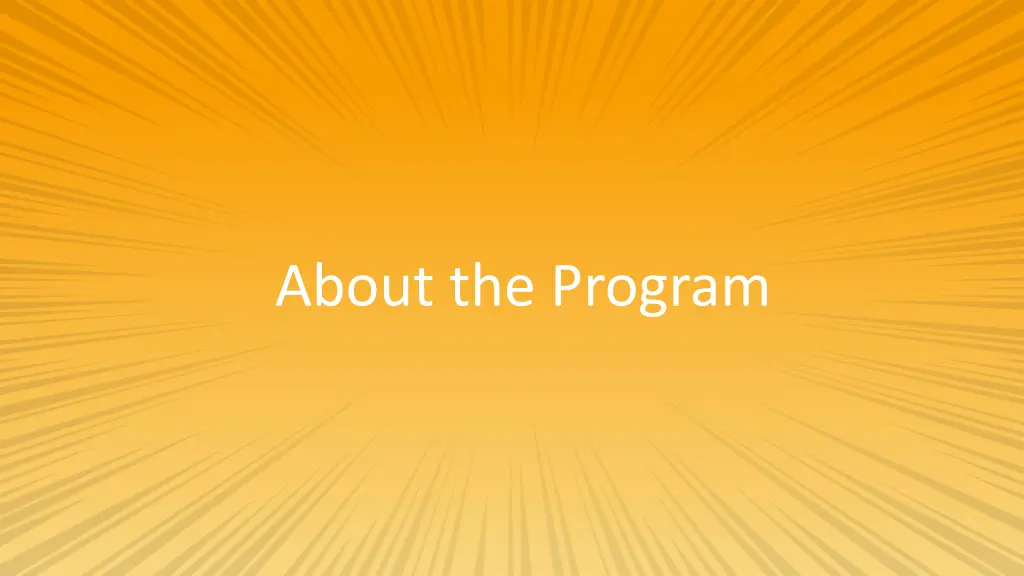 about the program