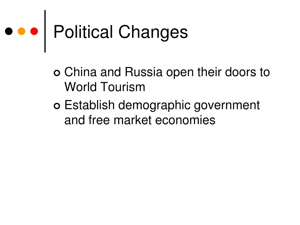 political changes