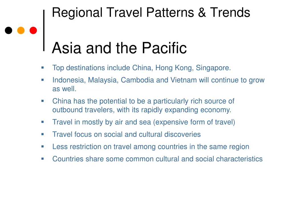 regional travel patterns trends 3