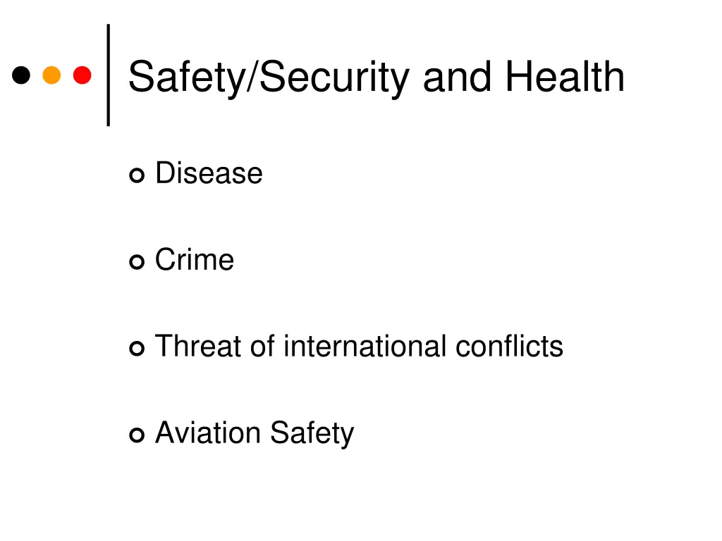 safety security and health