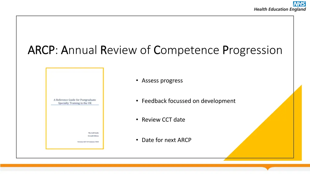 arcp arcp a annual r review of c competence