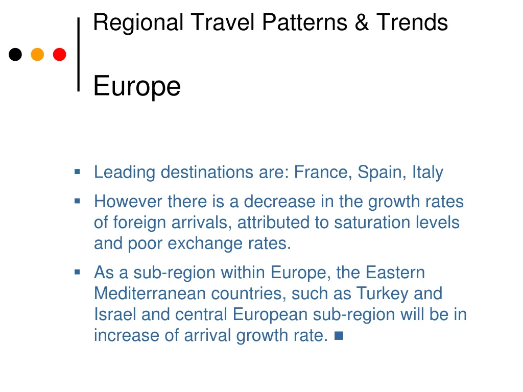 regional travel patterns trends 1