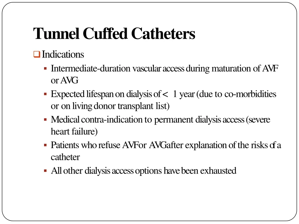 tunnel cuffedcatheters