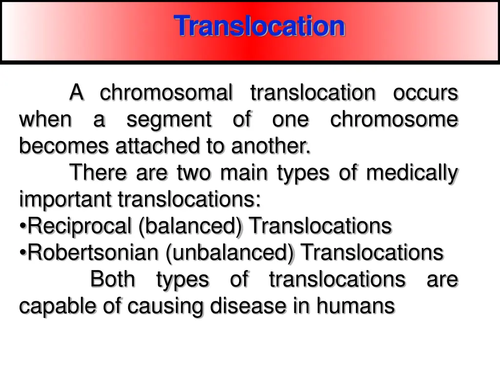 translocation