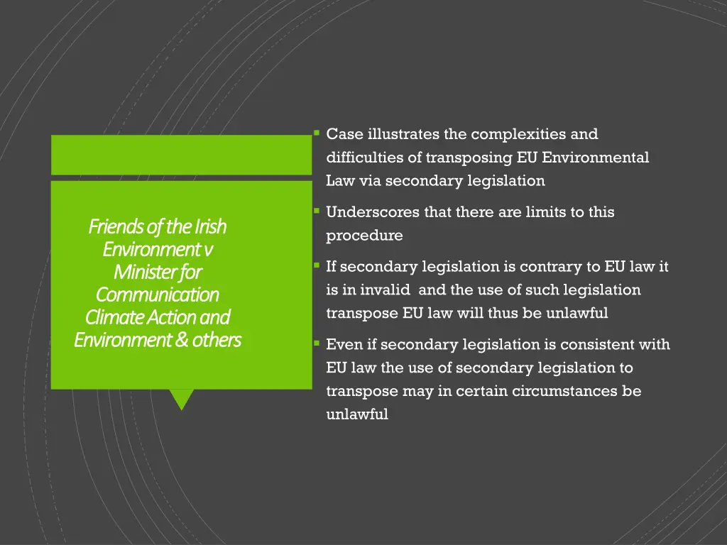 case illustrates the complexities