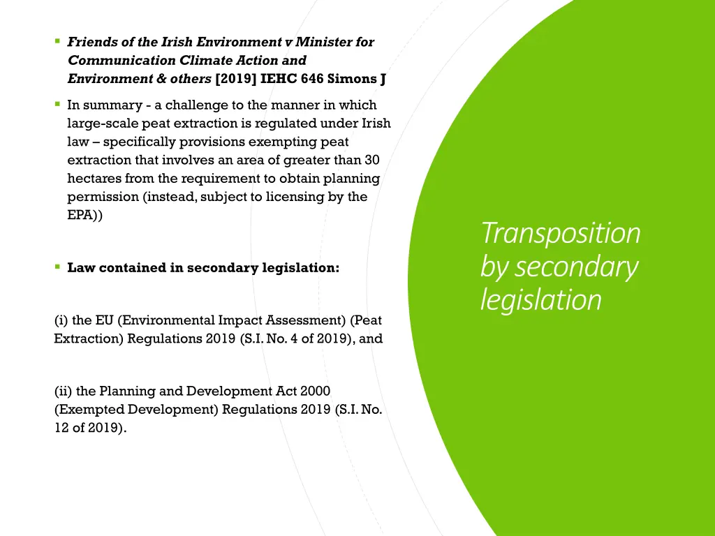 friends of the irish environment v minister