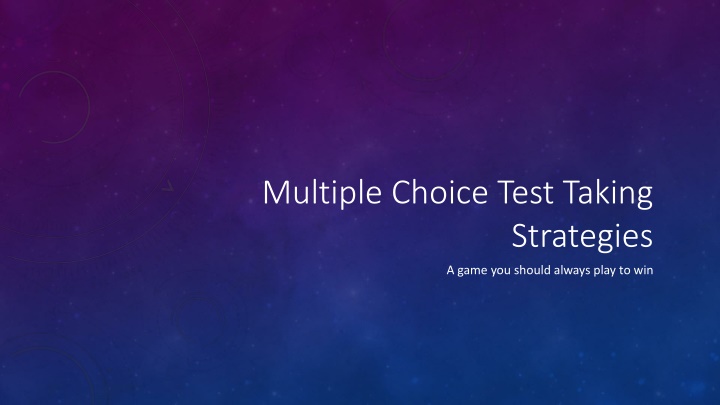 multiple choice test taking