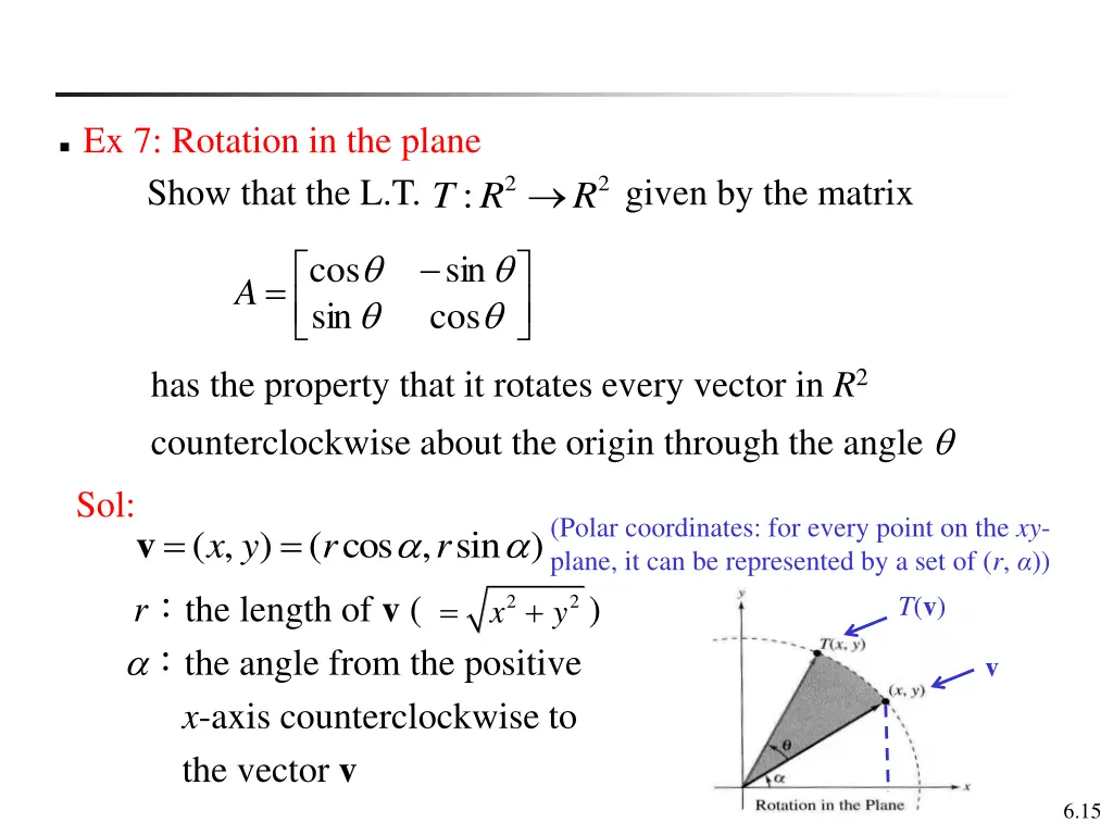 ex 7 rotation in the plane