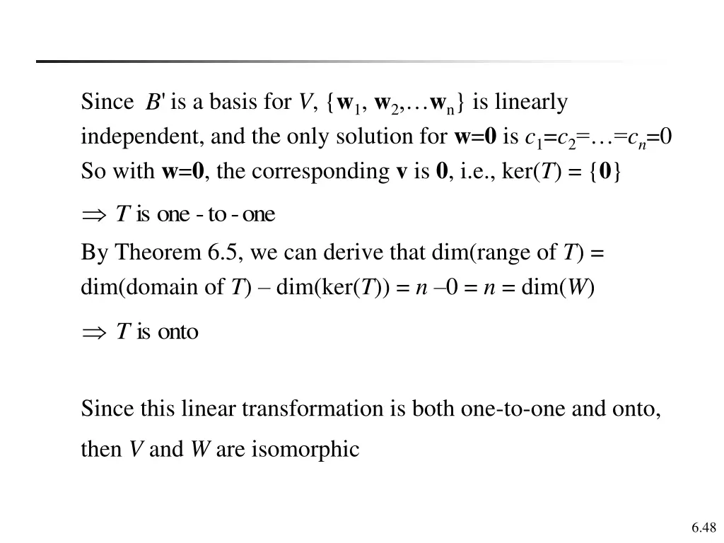 since is a basis for v w 1 w 2 w n is linearly