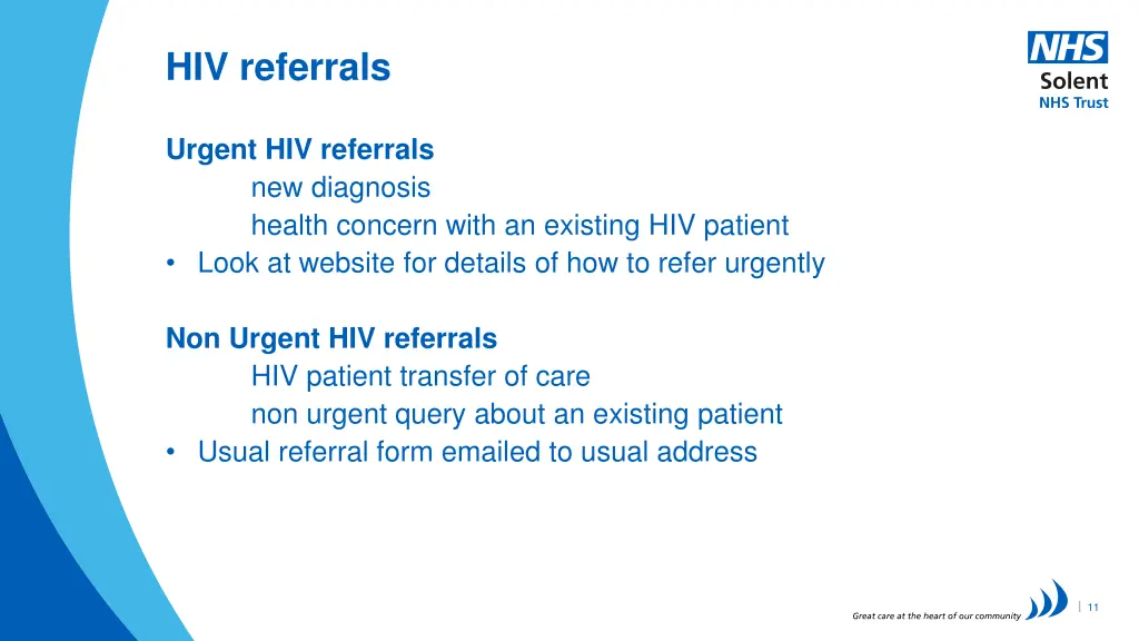 hiv referrals