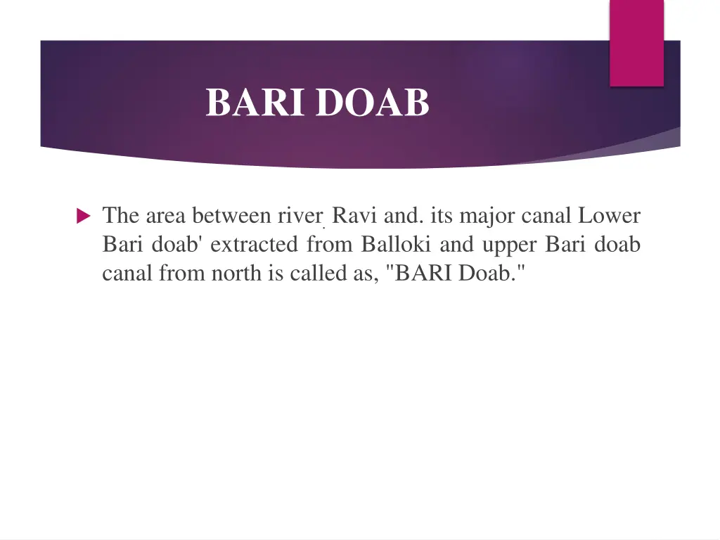 bari doab