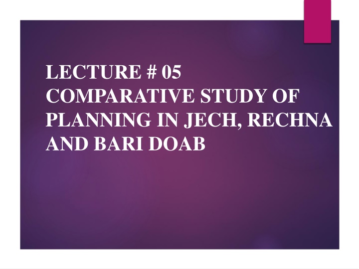 lecture 05 comparative study of planning in jech