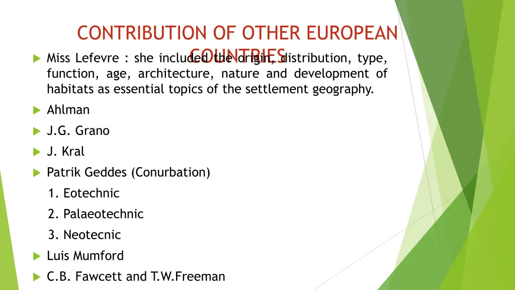 contribution of other european countries function