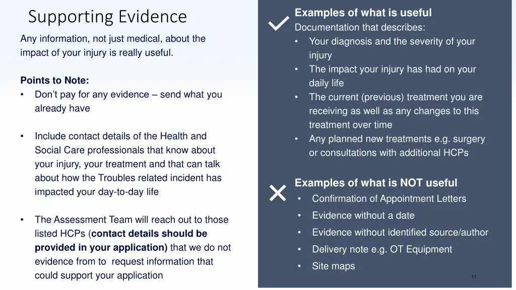 examples of what is useful documentation that