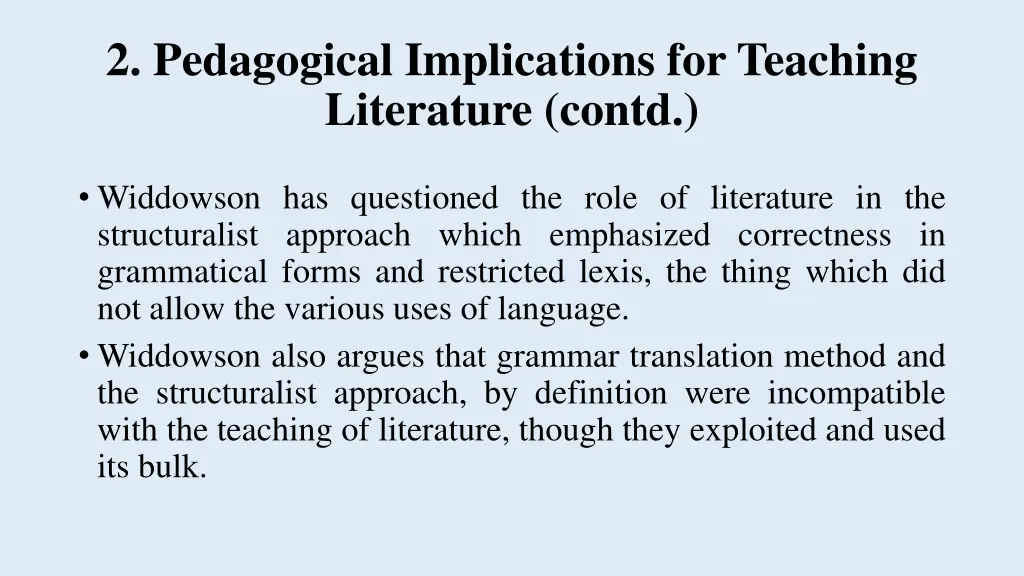 2 pedagogical implications for teaching 2