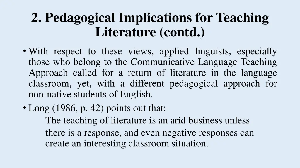 2 pedagogical implications for teaching 3