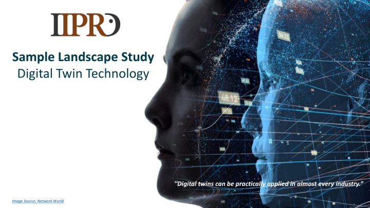 sample landscape study digital twin technology