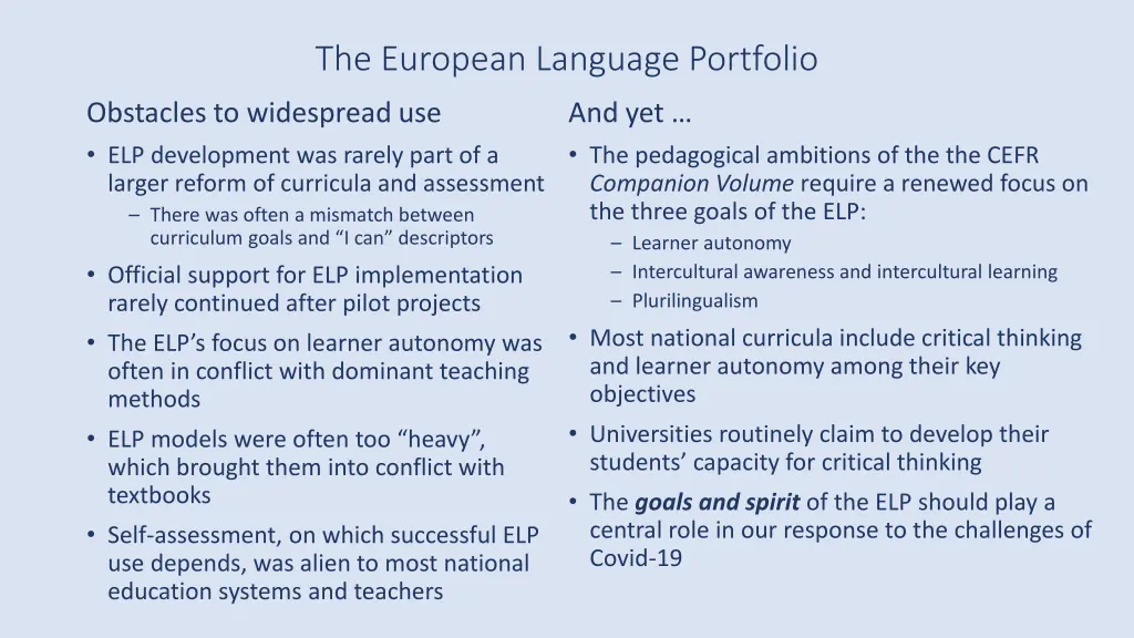 the european language portfolio 1