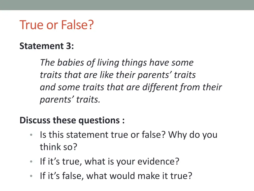 true or false 2