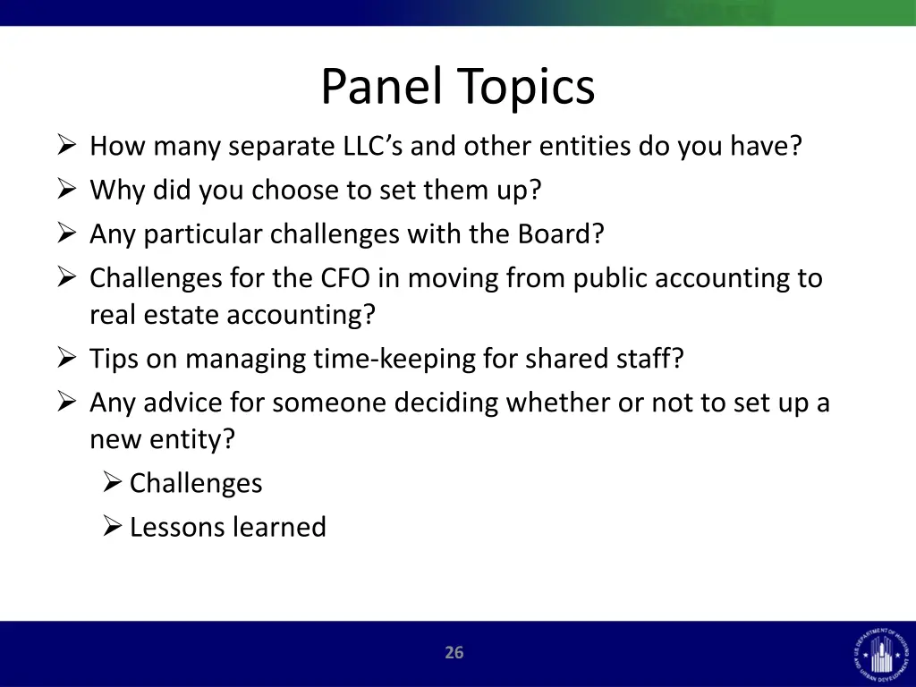 panel topics