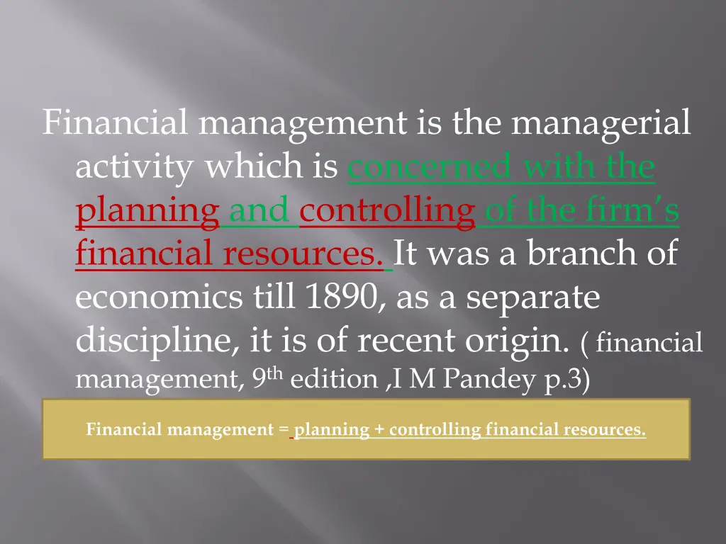 financial management is the managerial activity