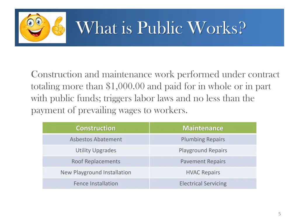 what is public works